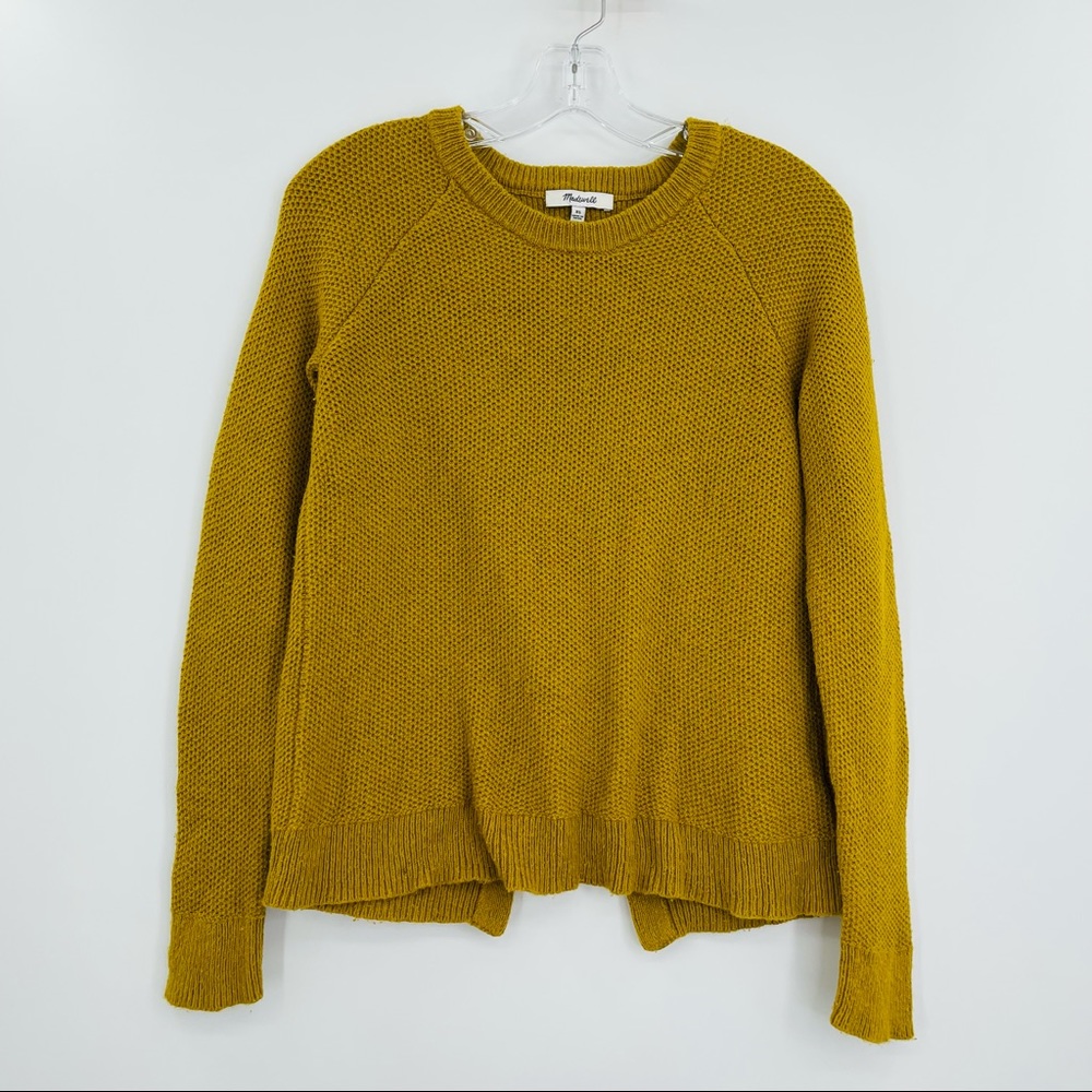 Madewell province cross back knit pullover sweater